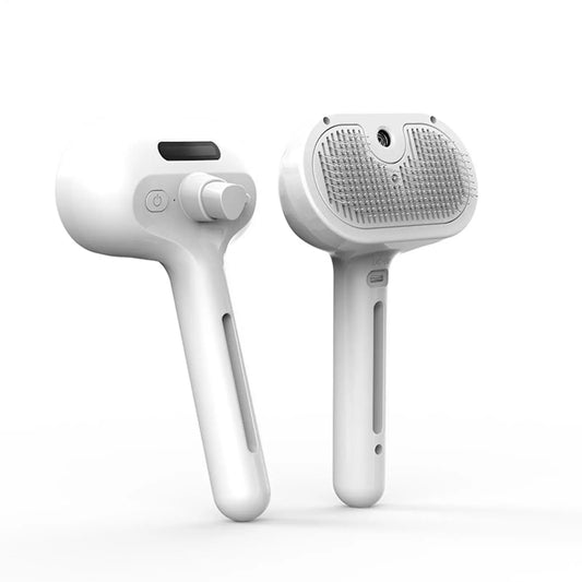 3-in-1 Steam Pet Grooming Brush – Removes Shedding & Massages Skin